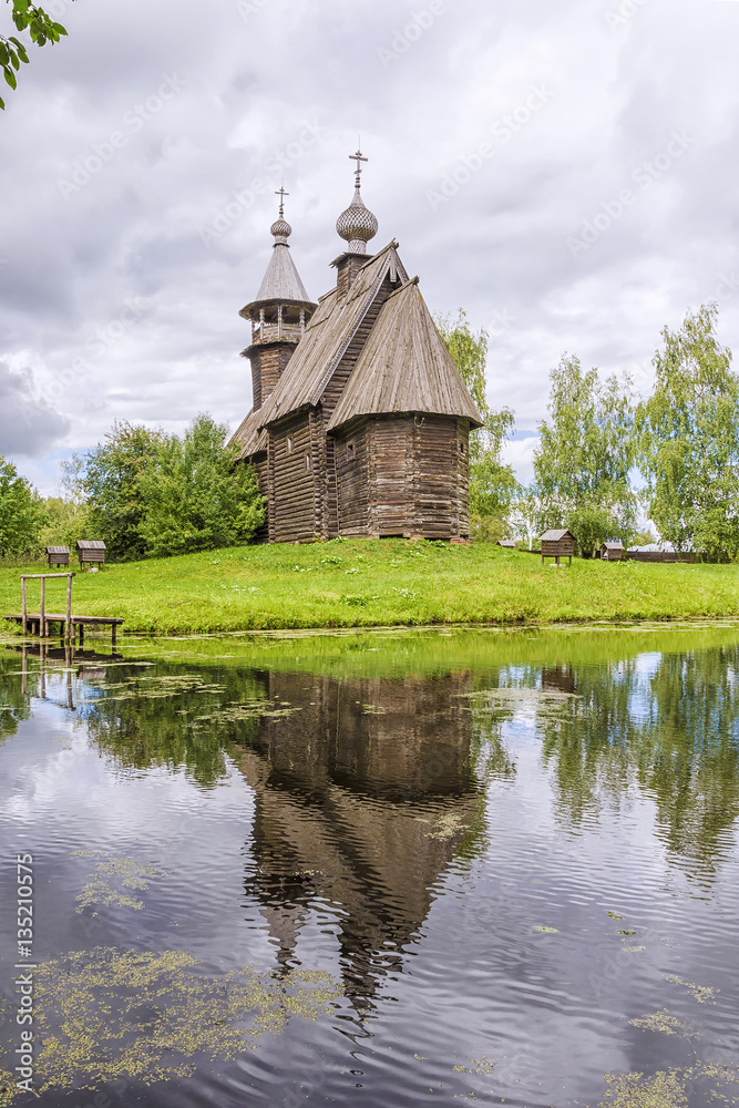 Fototapeta premium museum of wooden architecture in Kostroma, Russia