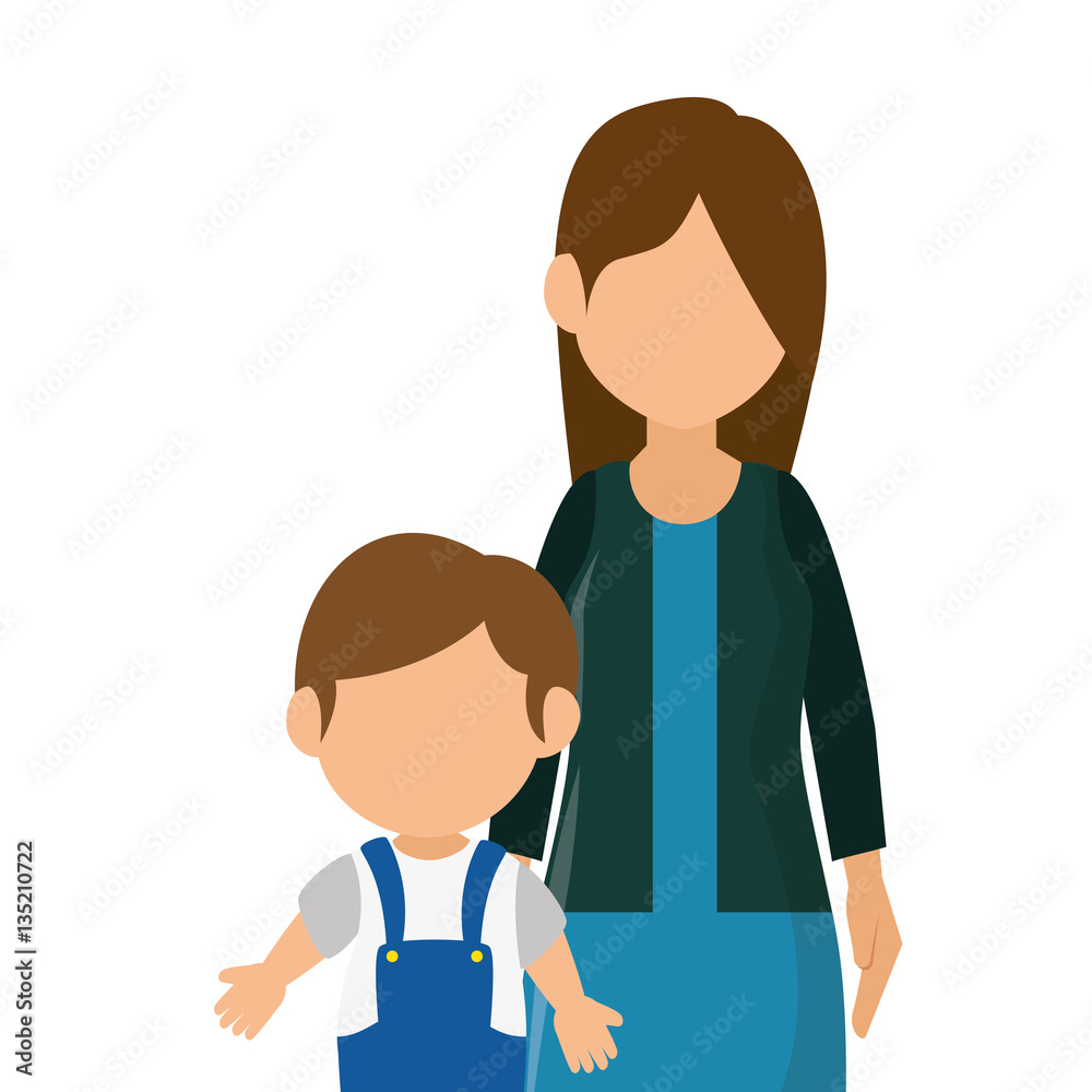 cute family member on vacations vector illustration design cute family member on vacations vector illustration design