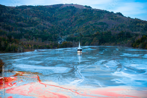 Pollution water lake