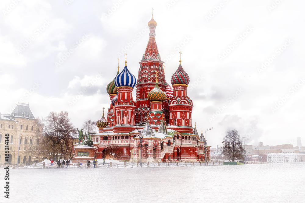 view of the St. Basil's Cathedral Moscow