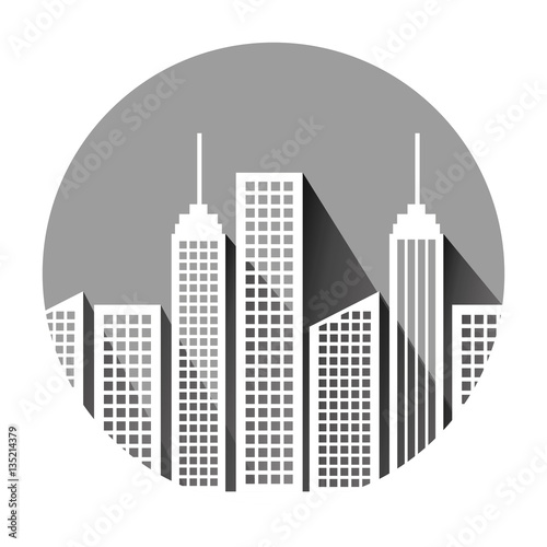 green city ecology buildings vector illustration design