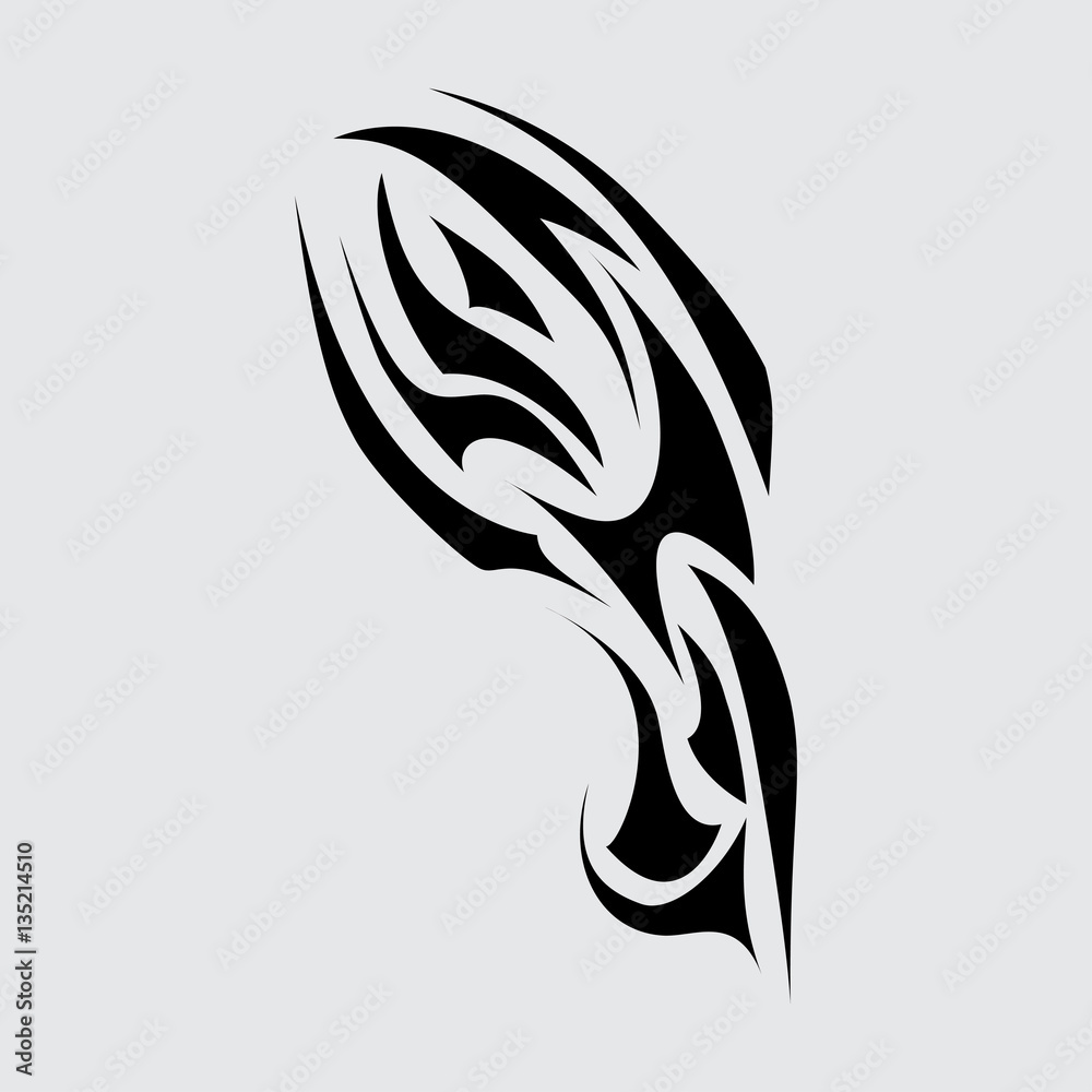 Part of the tattoo. Abstract symbol Part of the tattoo. Abstract symbol