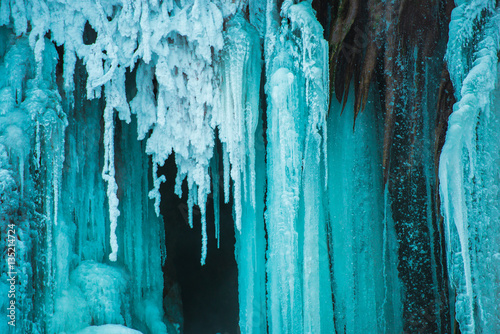 Fototapeta Naklejka Na Ścianę i Meble -  Amazing frozen waterfall