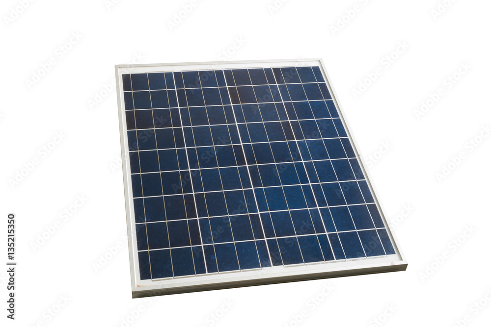Solar cell panel frame on isolated background Solar cell panel frame on isolated background