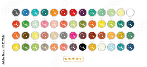 Bunte Lupen Icons
