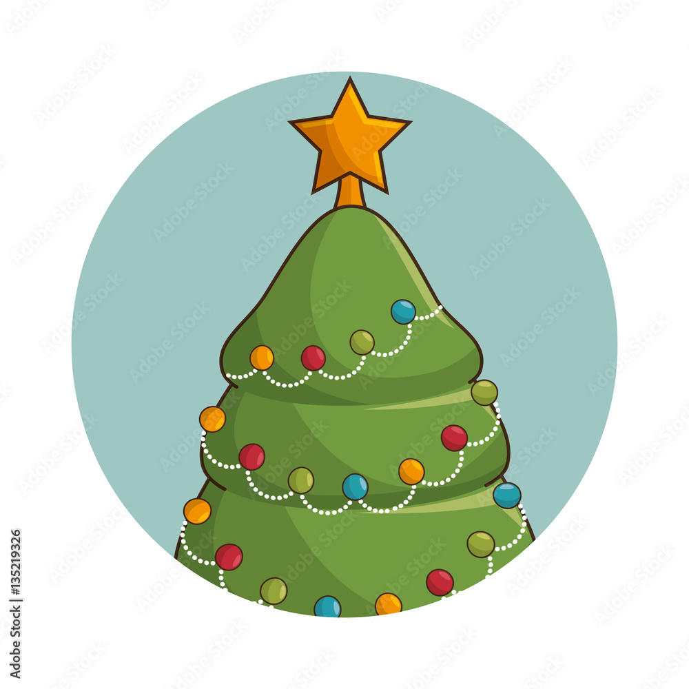 happy merry christmas tree card vector illustration design happy merry christmas tree card vector illustration design