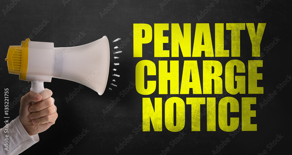 Penalty Charge Notice - obrazy, fototapety, plakaty 