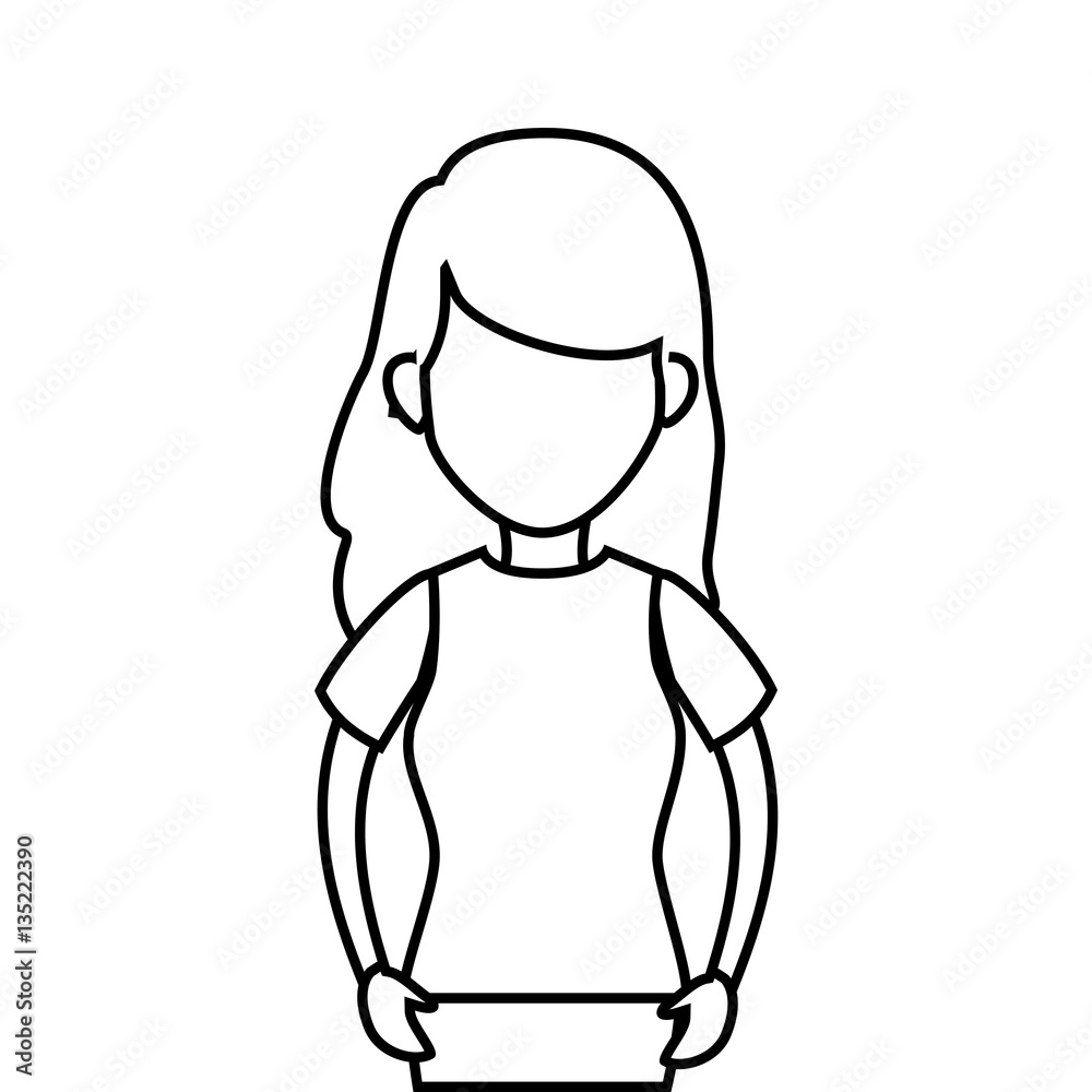 cute woman avatar casual vector illustration design cute woman avatar casual vector illustration design