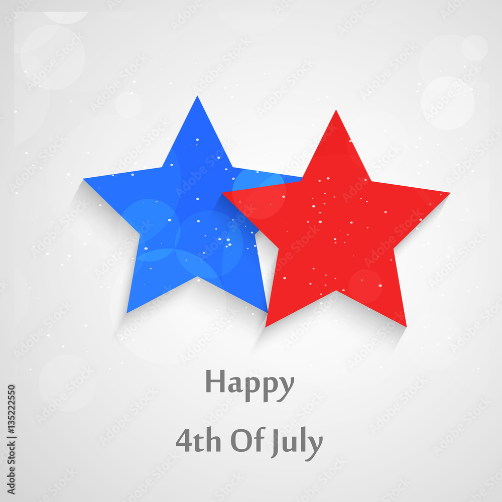 Illustration of U.S.A Independence Day background