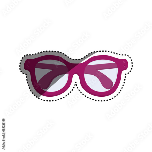 Vintage fashion glasses icon vector illustration graphic design