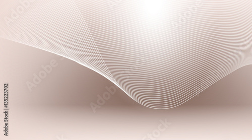Digital vector abstract empty brown and white background with stripes and light waves. Ready for product placement and infographic, ads, print or magazine