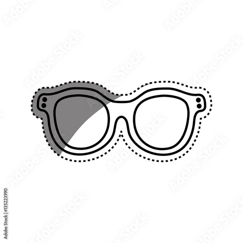 Vintage fashion glasses icon vector illustration graphic design