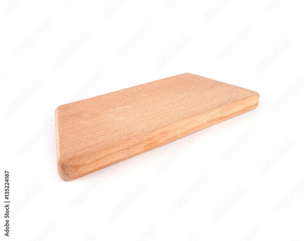 Cutting  wood desk isolated 