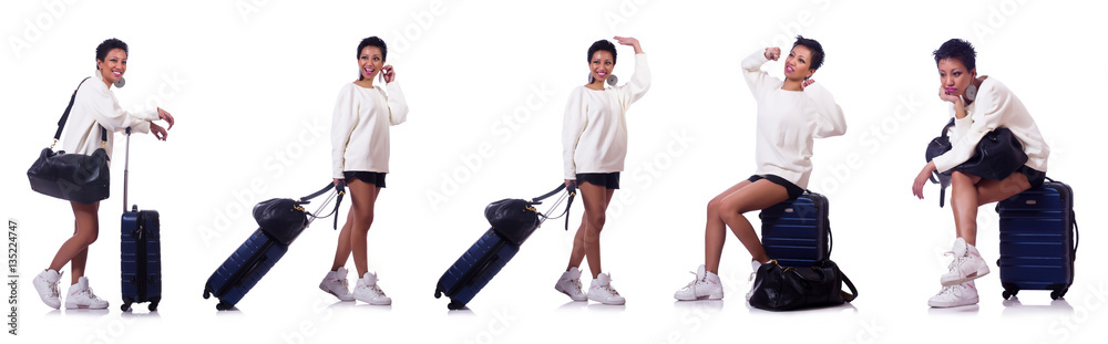 Woman preparing for summer vacation Woman preparing for summer vacation