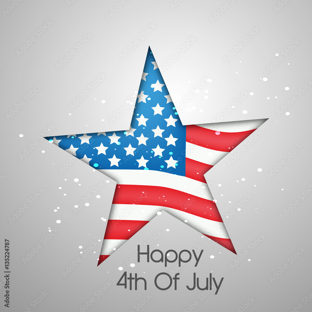 Illustration of U.S.A Independence Day background