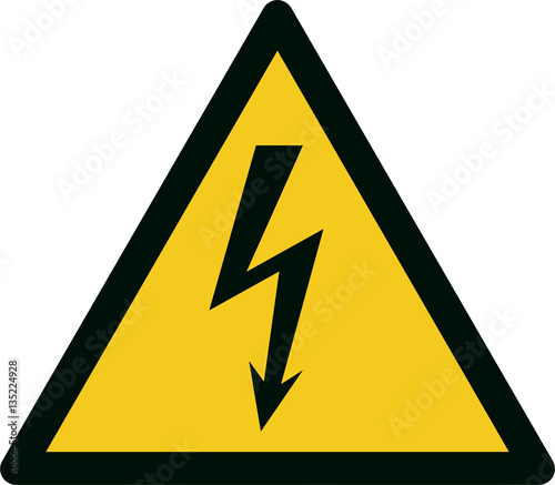 ISO 7010 W012 Warning; Electricity