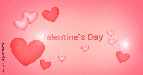 valentines daysoft hearts b...