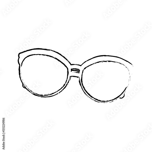 Vintage fashion glasses icon vector illustration graphic design