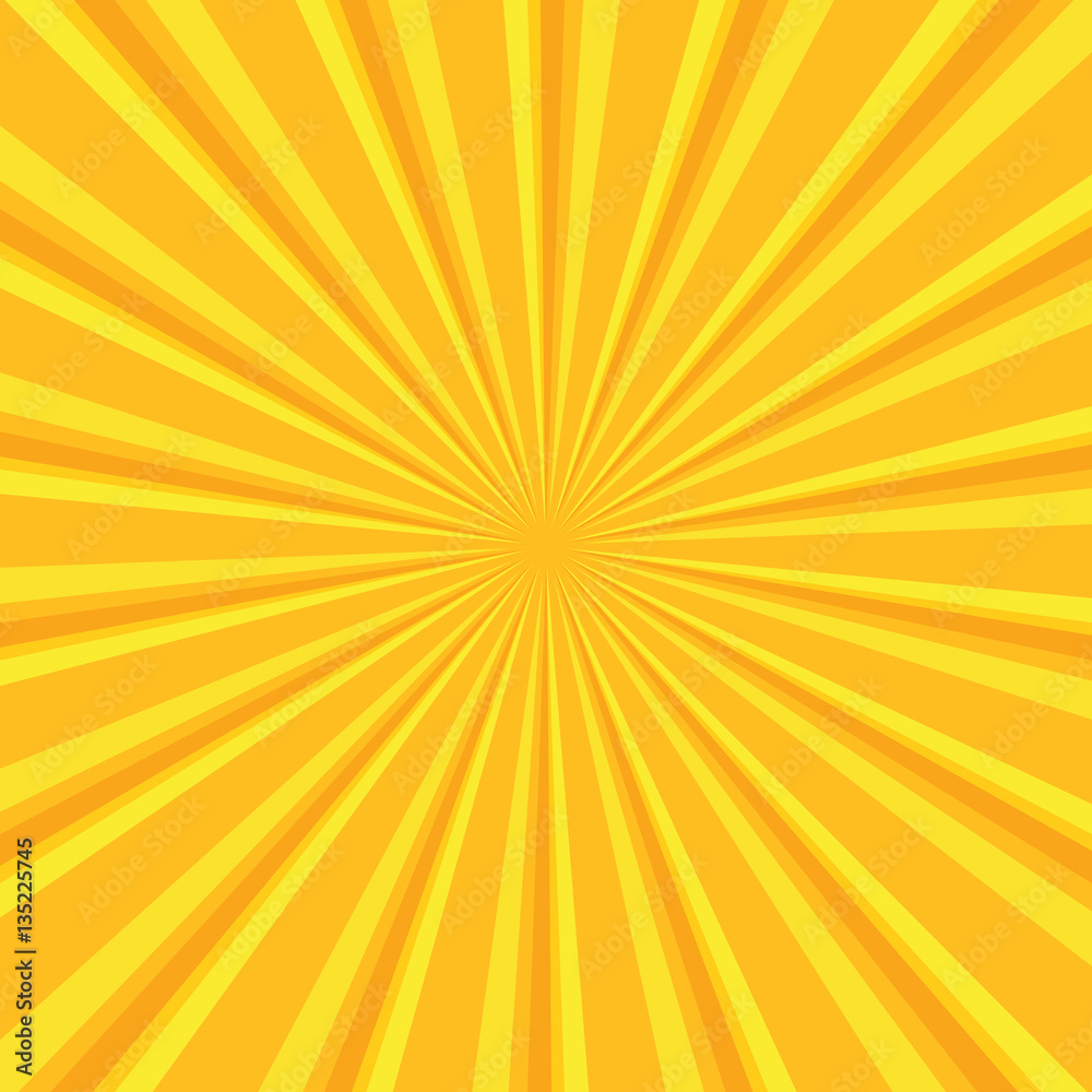 Naklejka premium Żółte kolorowe tło w stylu pop-art