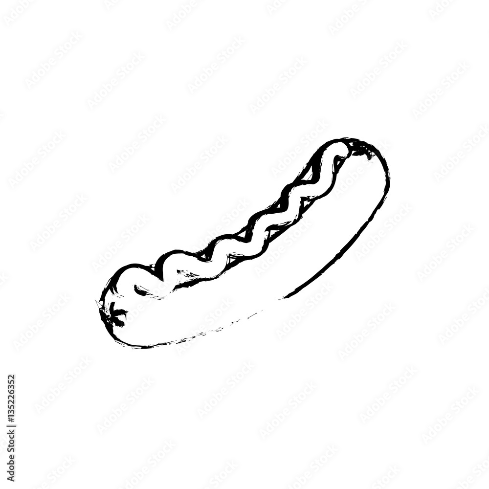 Delicious sausage bbq icon vector illustration graphic design Delicious sausage bbq icon vector illustration graphic design