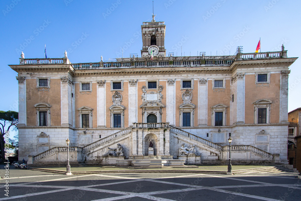 Senatorial palace at the Capitoline hill in Rome