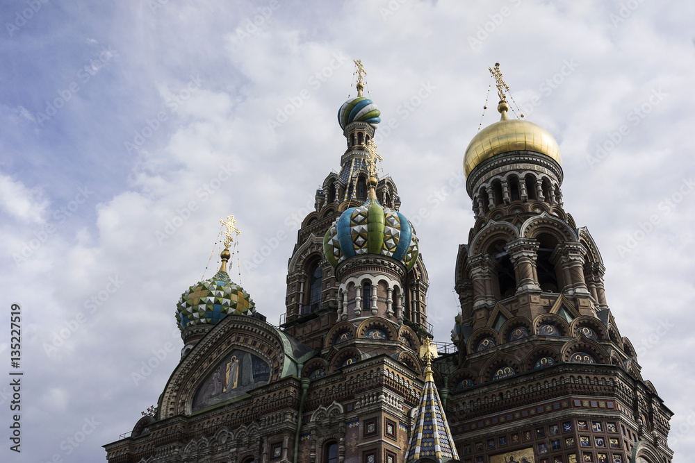 A historical Church of the Savior on Spilled Blood from saint petersburg russia