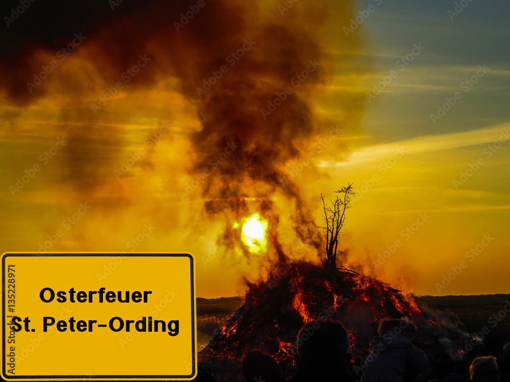 Osterfeuer St. Peter-Ording Stock Photo | Adobe Stock