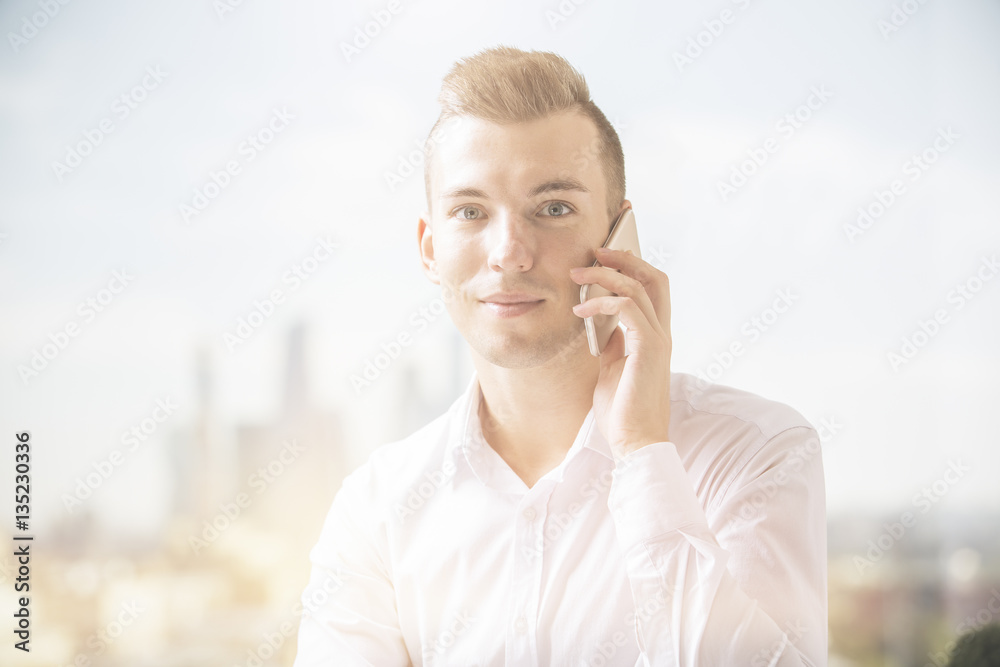 Man on phone