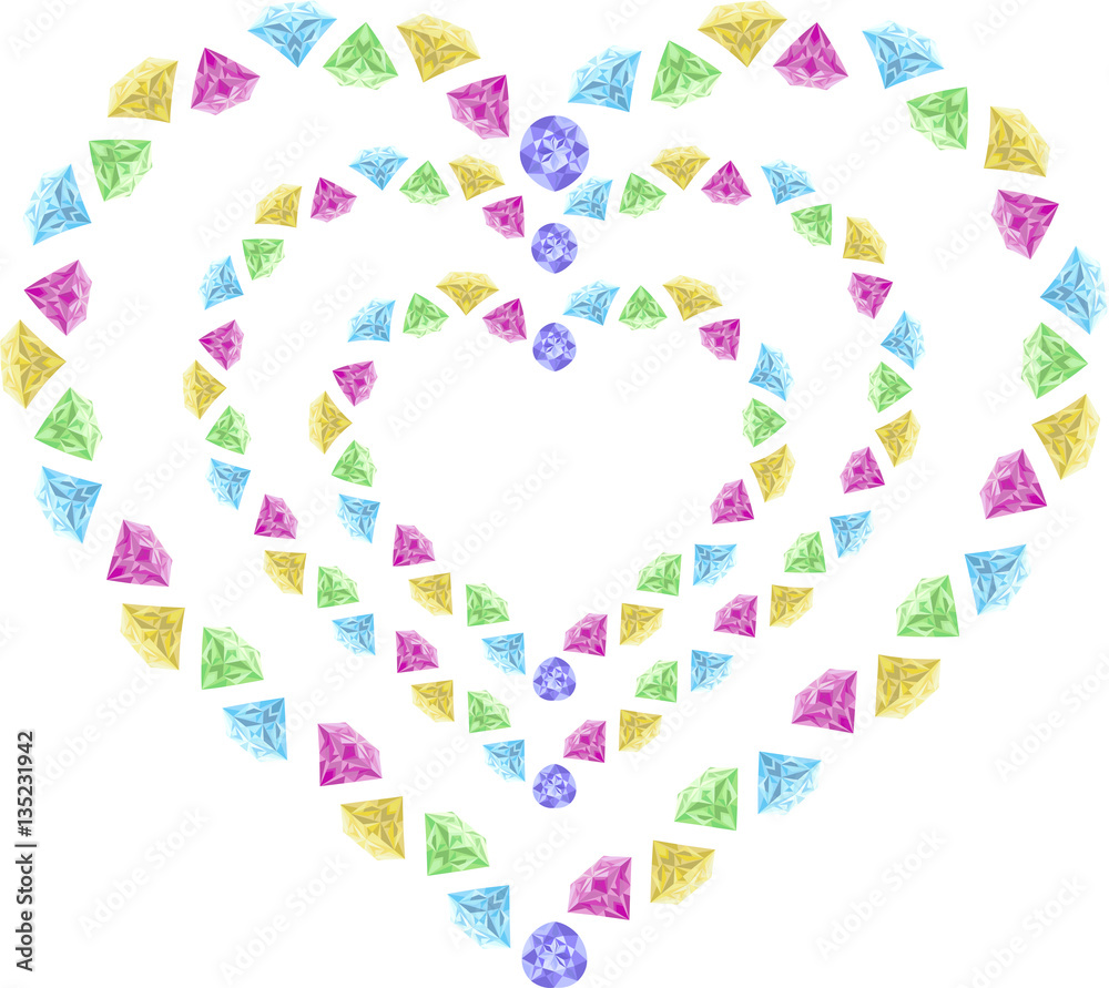 diamonds-hearts Valentine’s Day gift