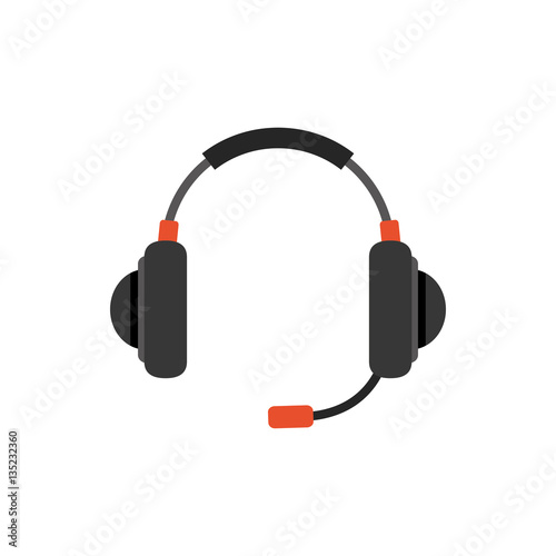 Headsets gaming device icon vector illustration graphic design