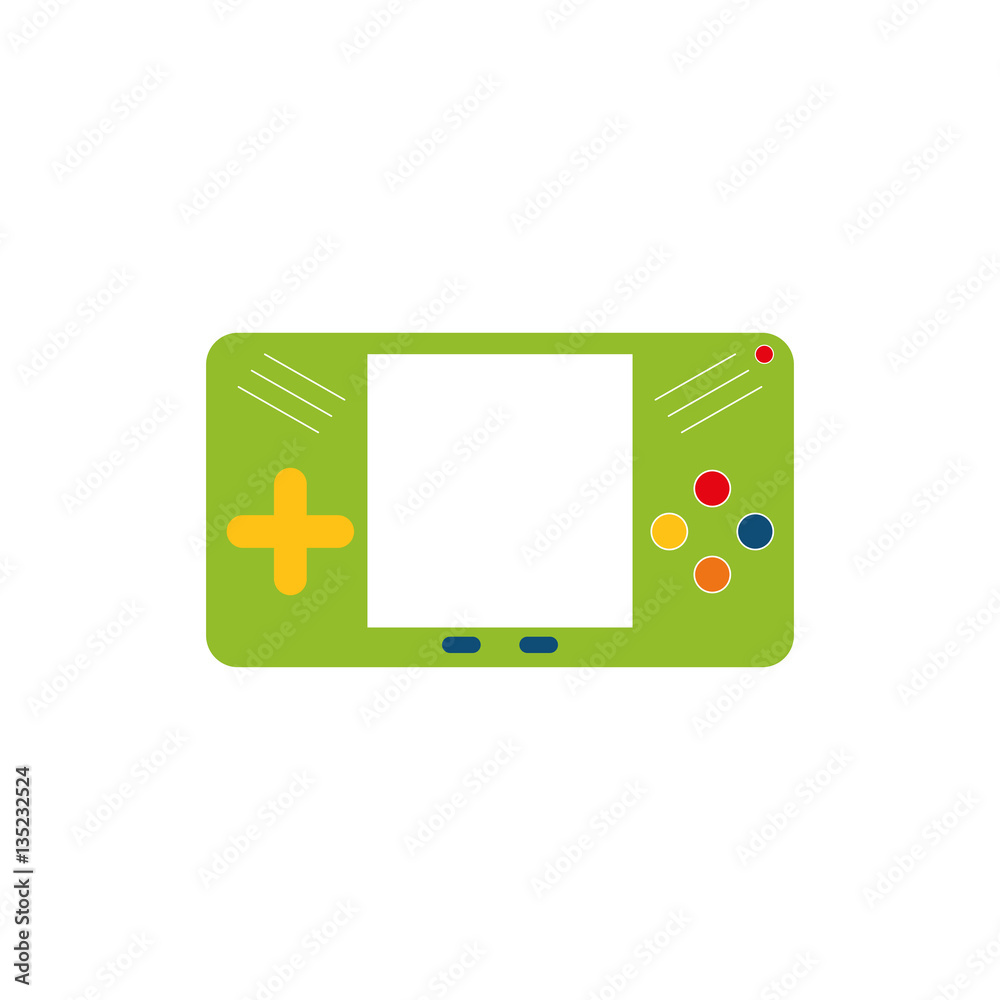 Portable videogame console icon vector illustration graphic design Portable videogame console icon vector illustration graphic design