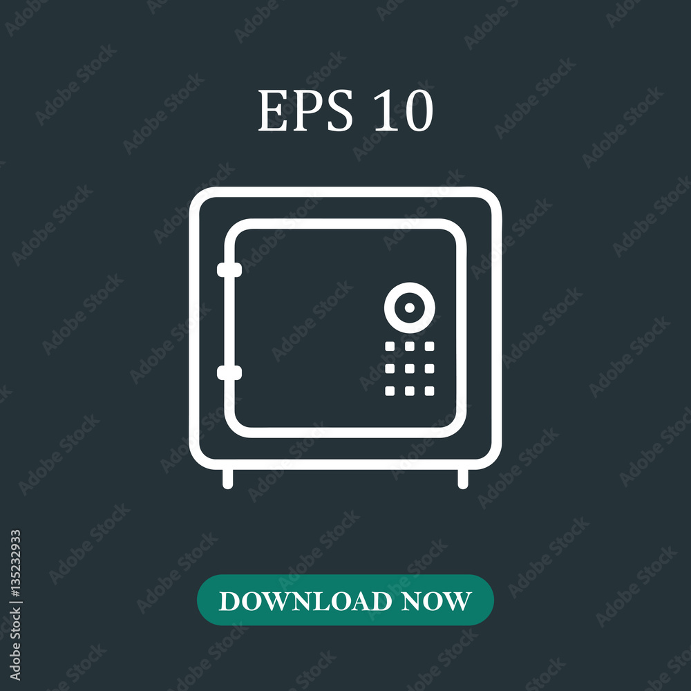 Safe icon vector Safe icon vector