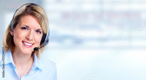 Foto Call center operator.