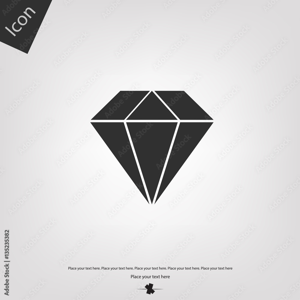 Diamond vector icon Diamond vector icon