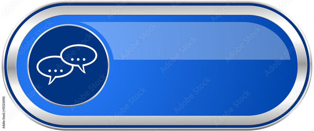 Forum long blue web and mobile apps banner isolated on white background. Forum long blue web and mobile apps banner isolated on white background.