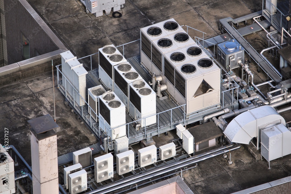 Fototapeta premium Industrial air conditioning in Tokyo
