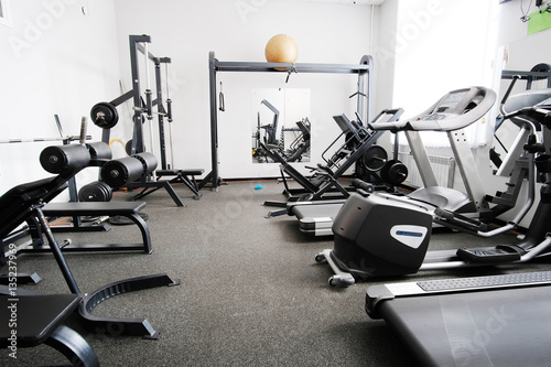 Interior of a fitness hall