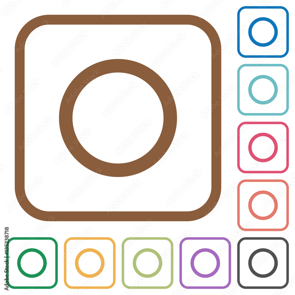 Media record simple icons Media record simple icons