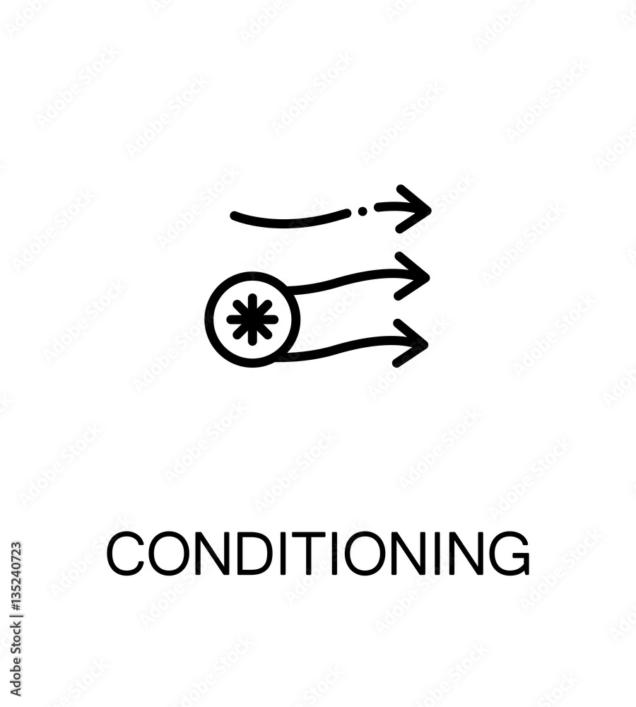 Conditioning flat icon Conditioning flat icon