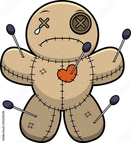 Sad Cartoon Voodoo Doll