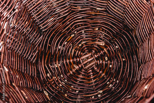 Brown rattan texture background  pattern