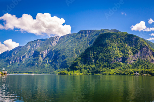 Fantastic landscape of Hallstatt lake, Austrian Alps, Salzkammergut, Austria, Europe © Olena Zn