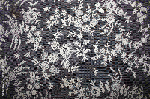 Obraz na plátně Vintage Edwardian and Victorian White Lace