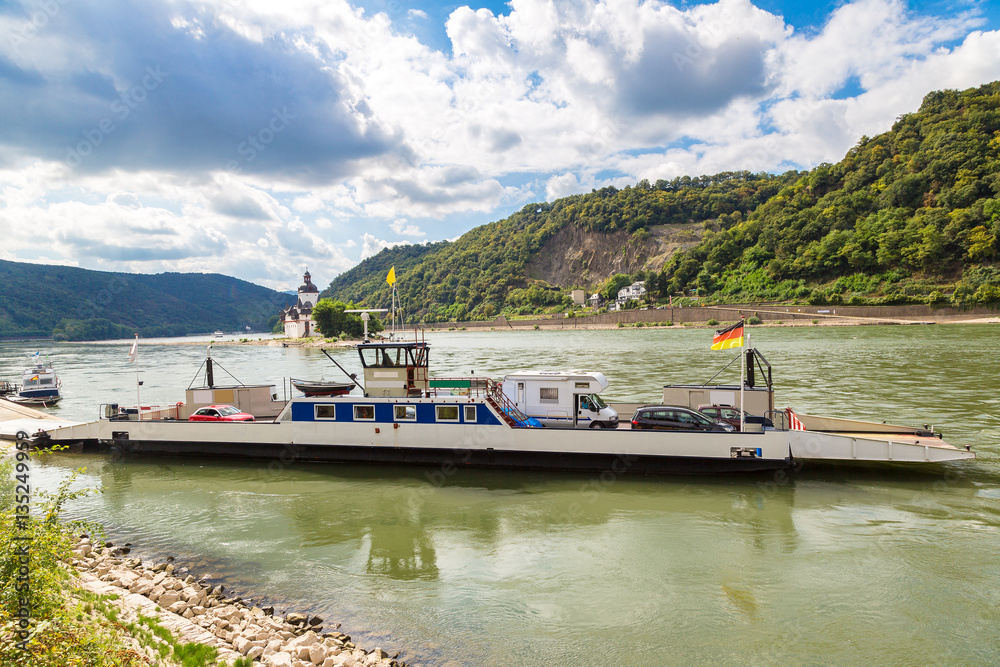 Romantic Rhine valley in Germany Romantic Rhine valley in Germany