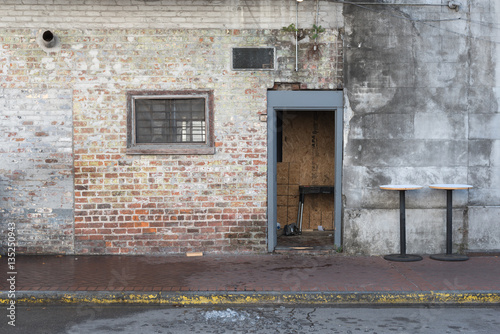 Dive Bar  Grunge Wall Construction disrepair