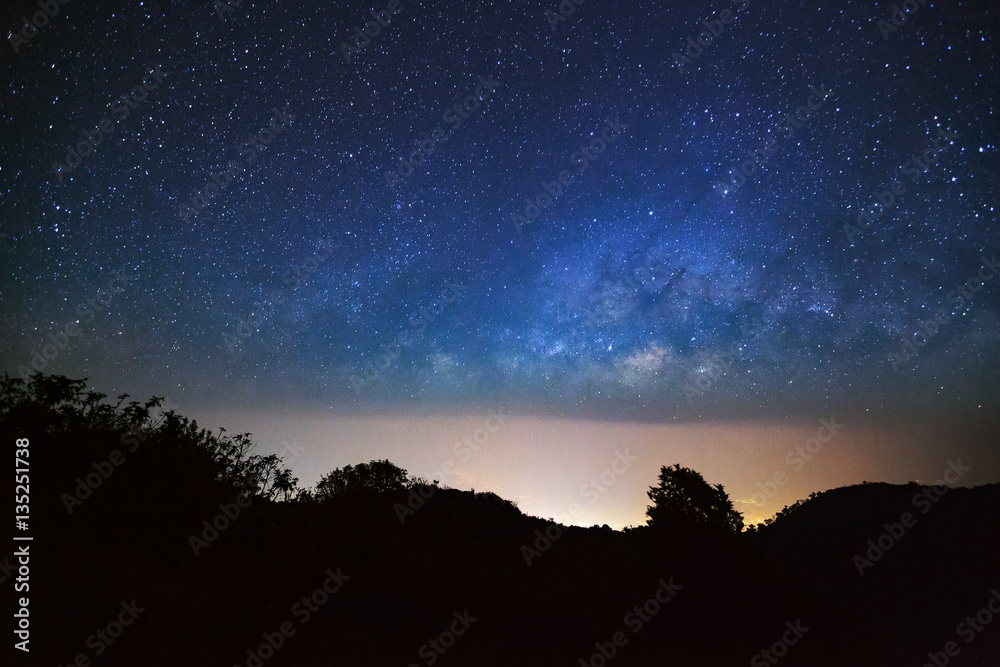 milky way galaxy at Doi Luang Chiang Dao high mountain in Chiang milky way galaxy at Doi Luang Chiang Dao high mountain in Chiang