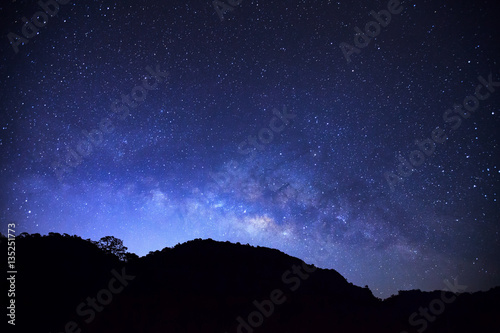 milky way galaxy at Doi Luang Chiang Dao high mountain in Chiang