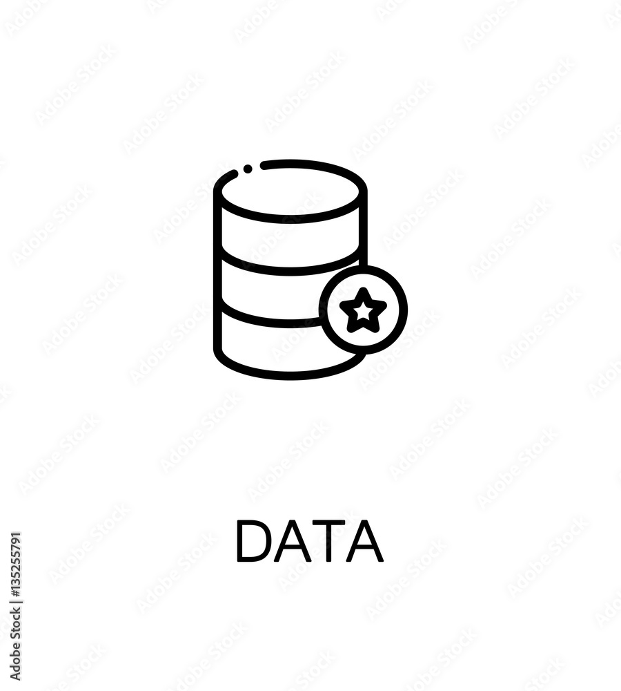 Data flat icon Data flat icon