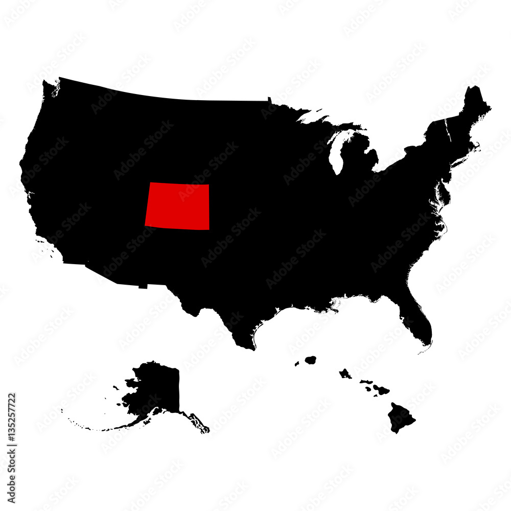 U.S. state of Colorado on the map U.S. state of Colorado on the map