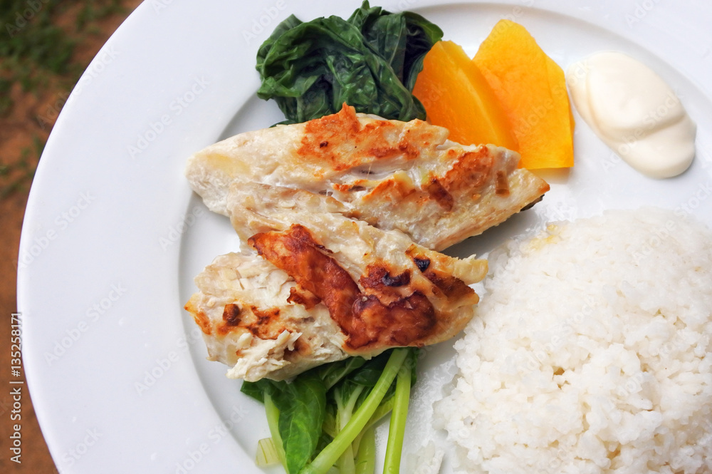 Indigenous Fijian seafood and vegetables dish Indigenous Fijian seafood and vegetables dish